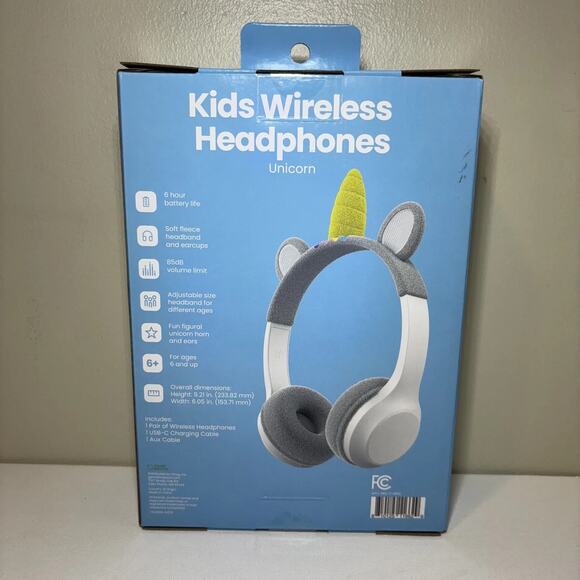 Unicorn Kids Wireless Headphones | Safe 85dB Volume Padded Bluetooth Headset - Picture 2 of 2
